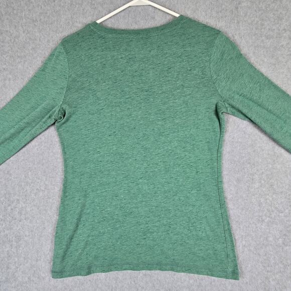 Mossimo Shirt Womens Size Medium Long Sleeve Green Tee - Picture 6 of 16